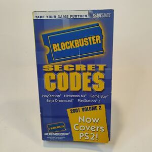 Brady Games Blockbuster Secret Codes 2001 Volume 2 PS PS2 N64 Game Boy Dreamcast